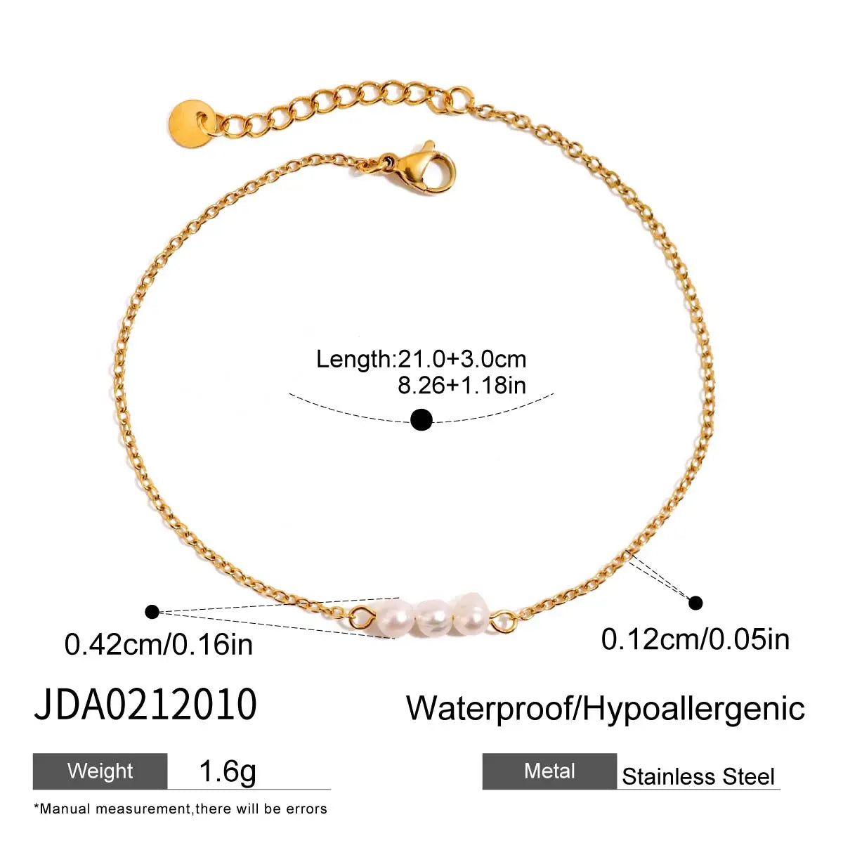 Petal Gold Anklet — 18K Plated Stainless Steel