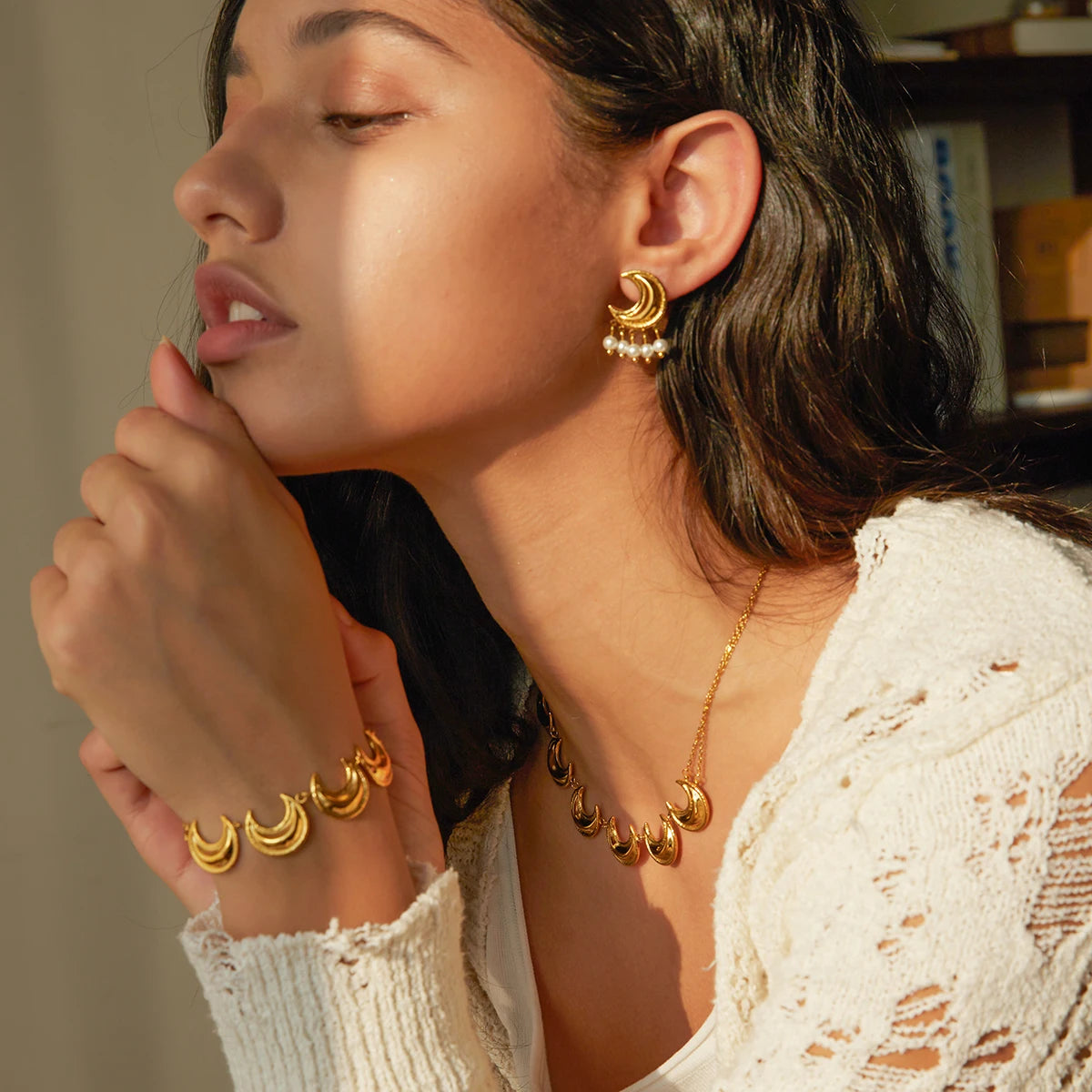Celestial Moon Collection - Crystal Jewelry Set