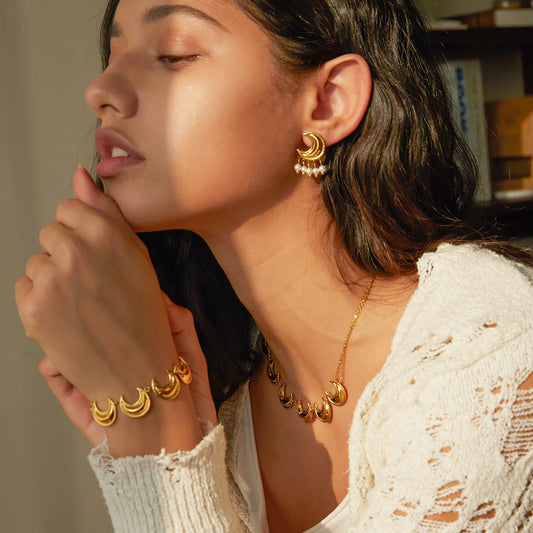 Celestial Moon Collection - Crystal Jewelry Set