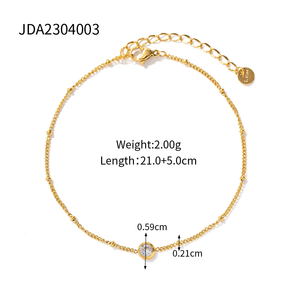 Petal Gold Anklet — 18K Plated Stainless Steel
