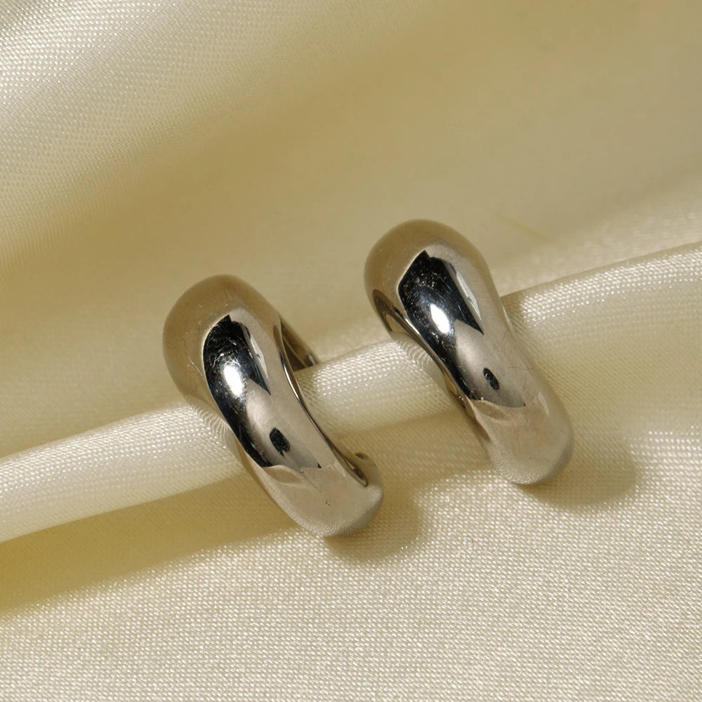 Triple Layer Ear Clips – 18K Gold Plated Stainless Steel