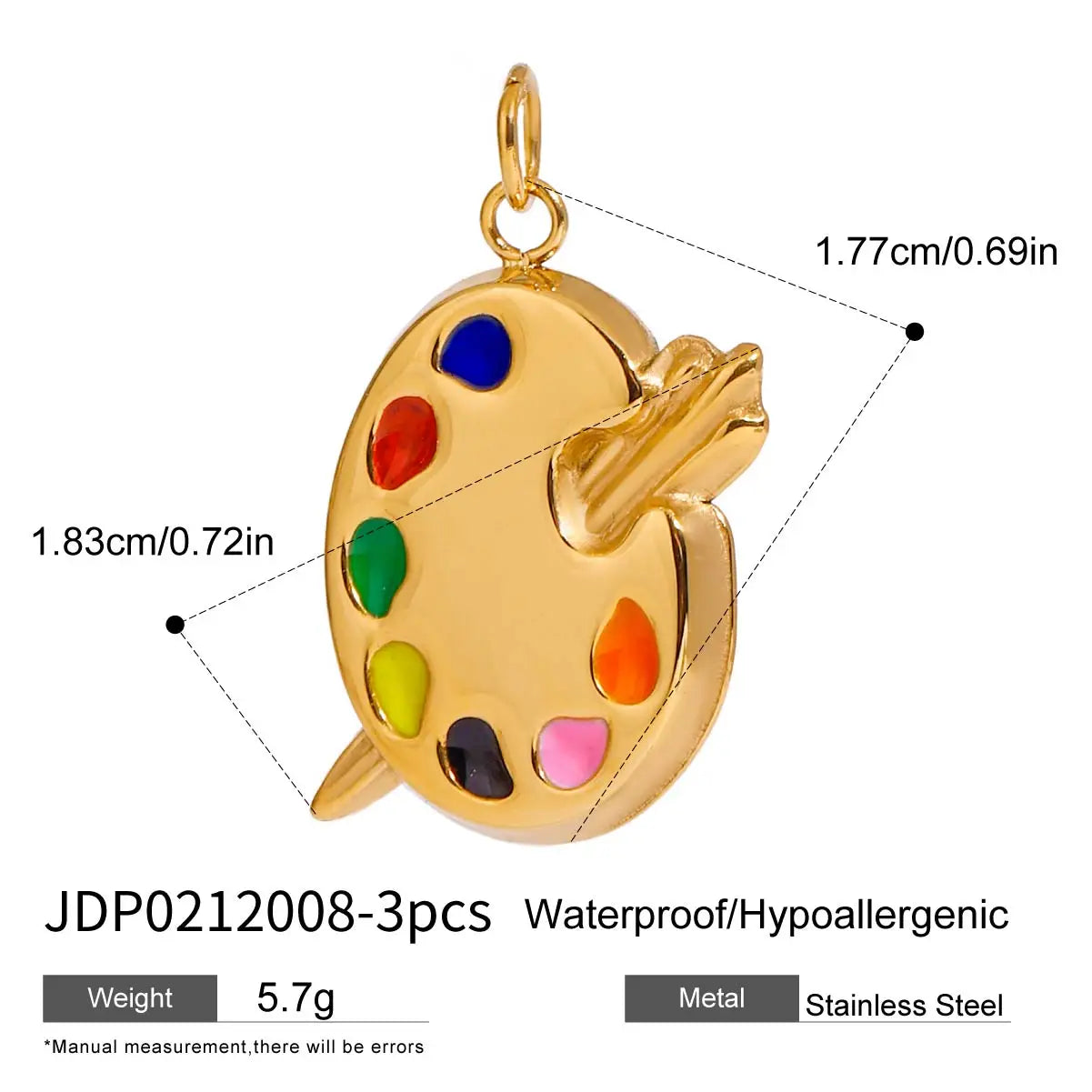 Zora Ocean Vacation 18K Gold Plated Stainless Steel Starfish Shell Pendant DIY Accessories Making Supplies for Necklace Bracelet