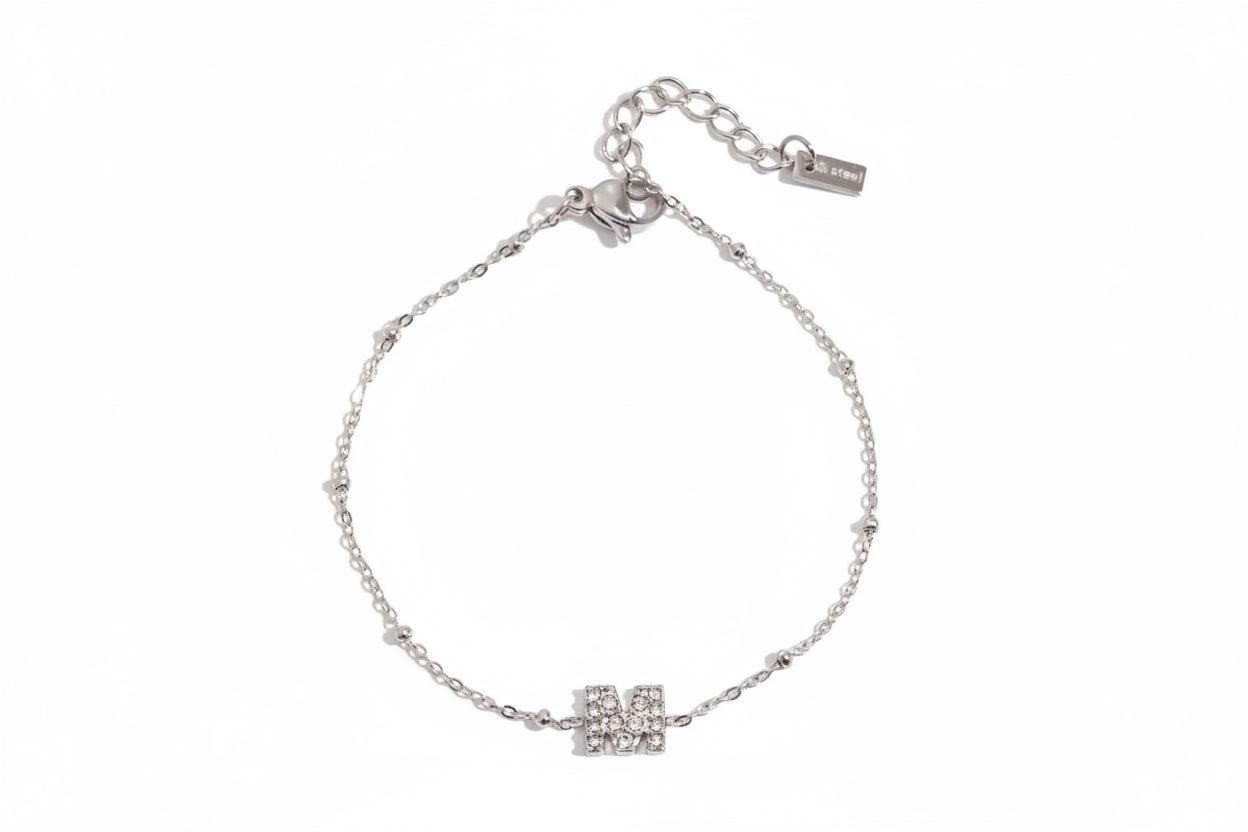 Zircon Chain Bracelet – 18K Gold Plated Stainless Steel