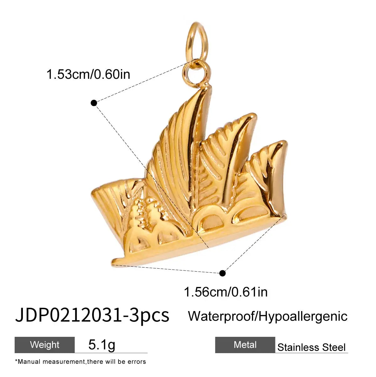 Zora Ocean Vacation 18K Gold Plated Stainless Steel Starfish Shell Pendant DIY Accessories Making Supplies for Necklace Bracelet