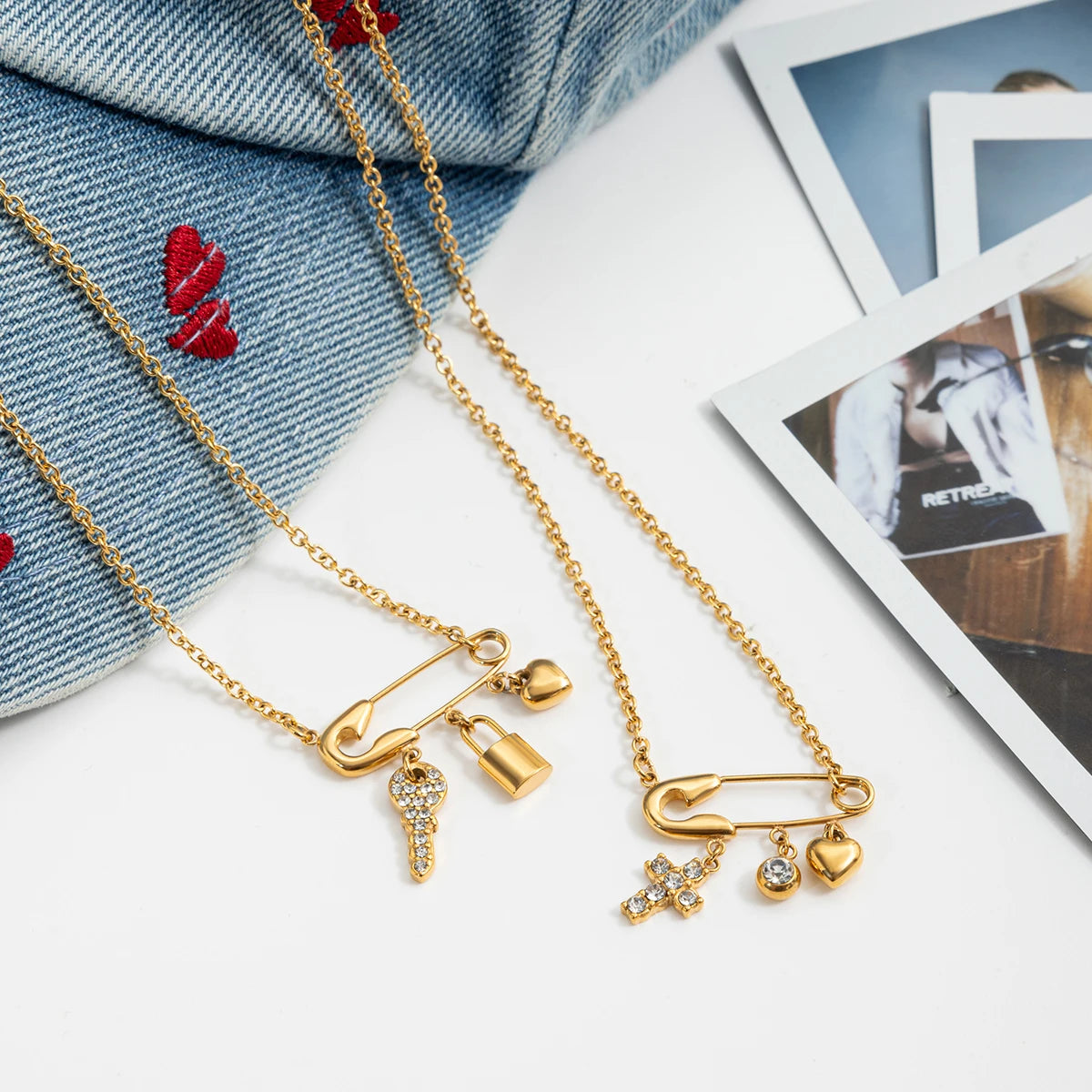 Designer Pendant Necklace Collection - 18K Gold Plated