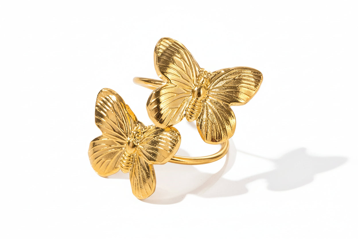 Butterfly Collection - 18K Gold Plated Jewelry Set