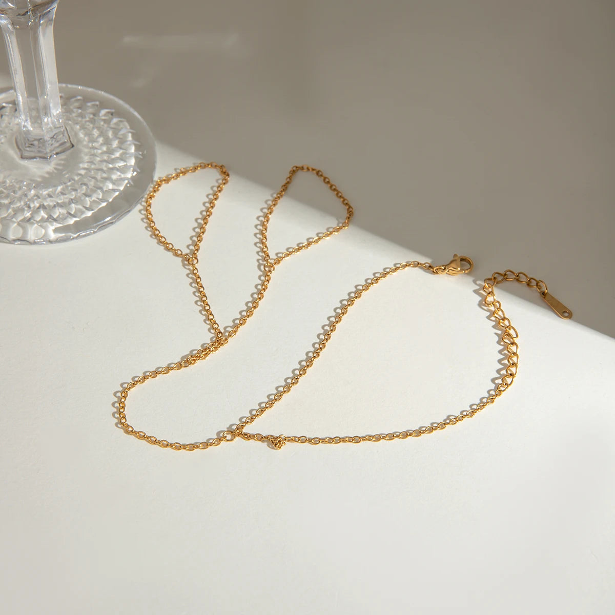 Minimalist 18k Gold Plated O-chain Finger Linked Bracelet Chain Stainless Steel Women Exquisite Jewelry Bijoux Femme