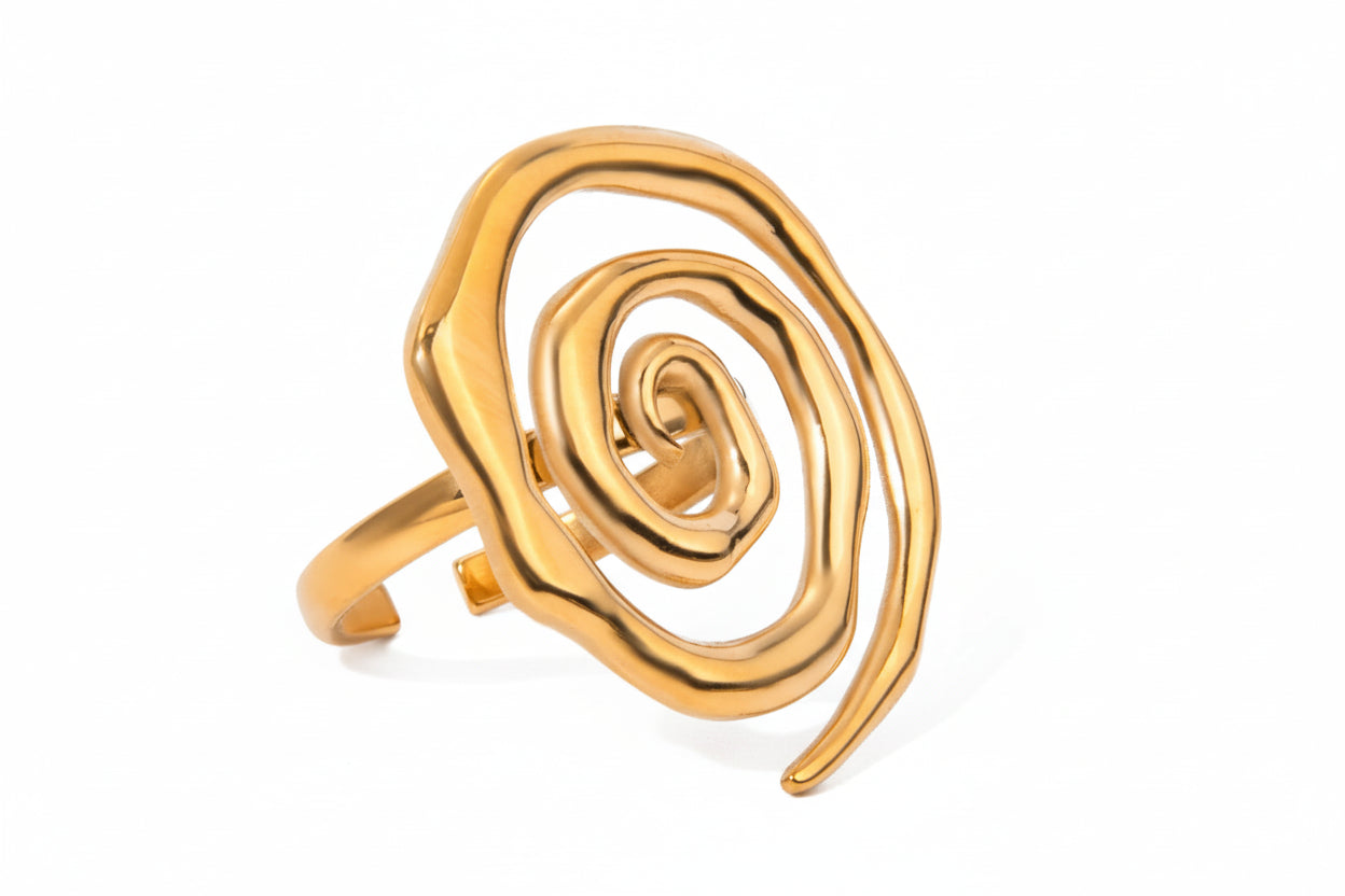 Signature Collection Open Ring - 18K Plated Stainless Steel