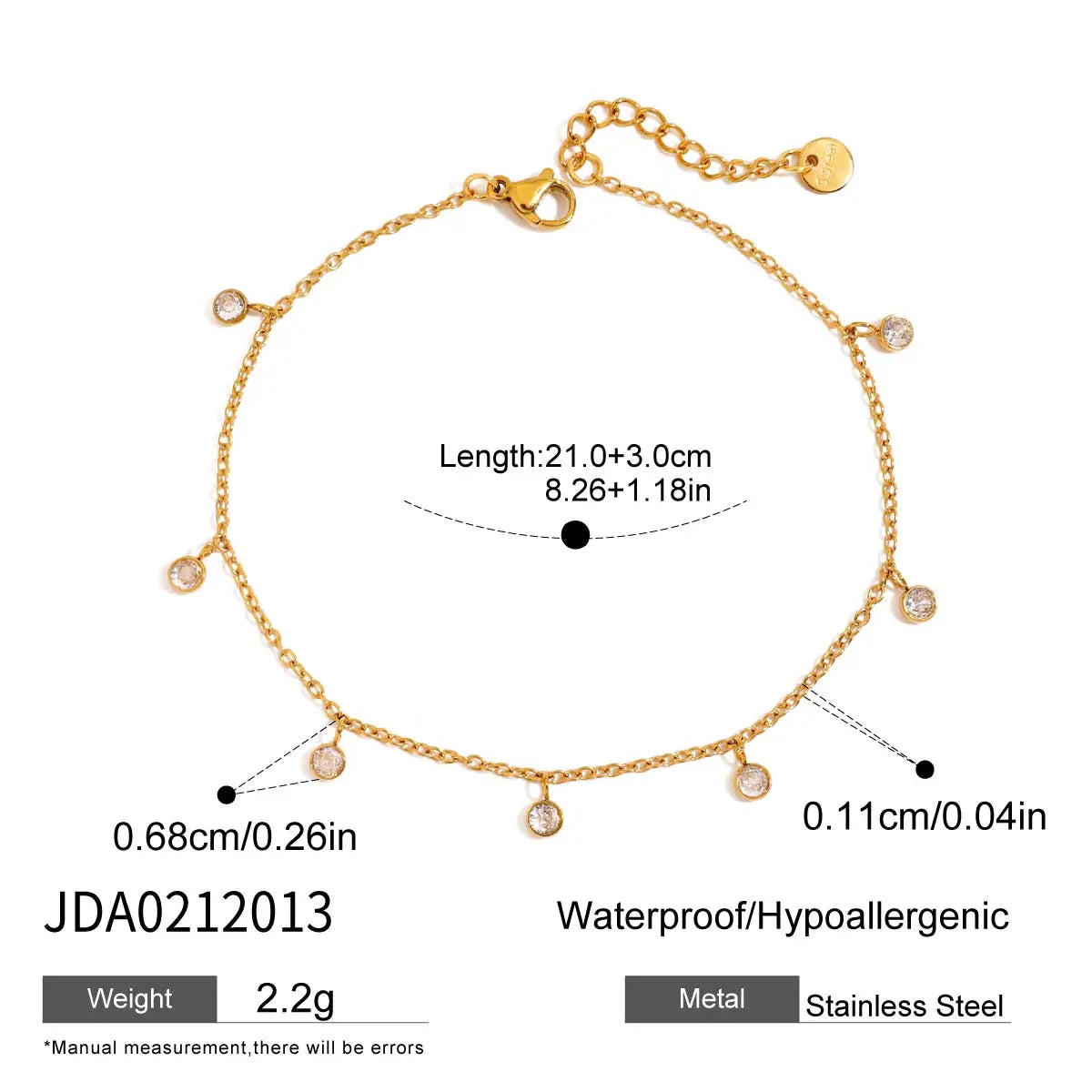 Petal Gold Anklet — 18K Plated Stainless Steel