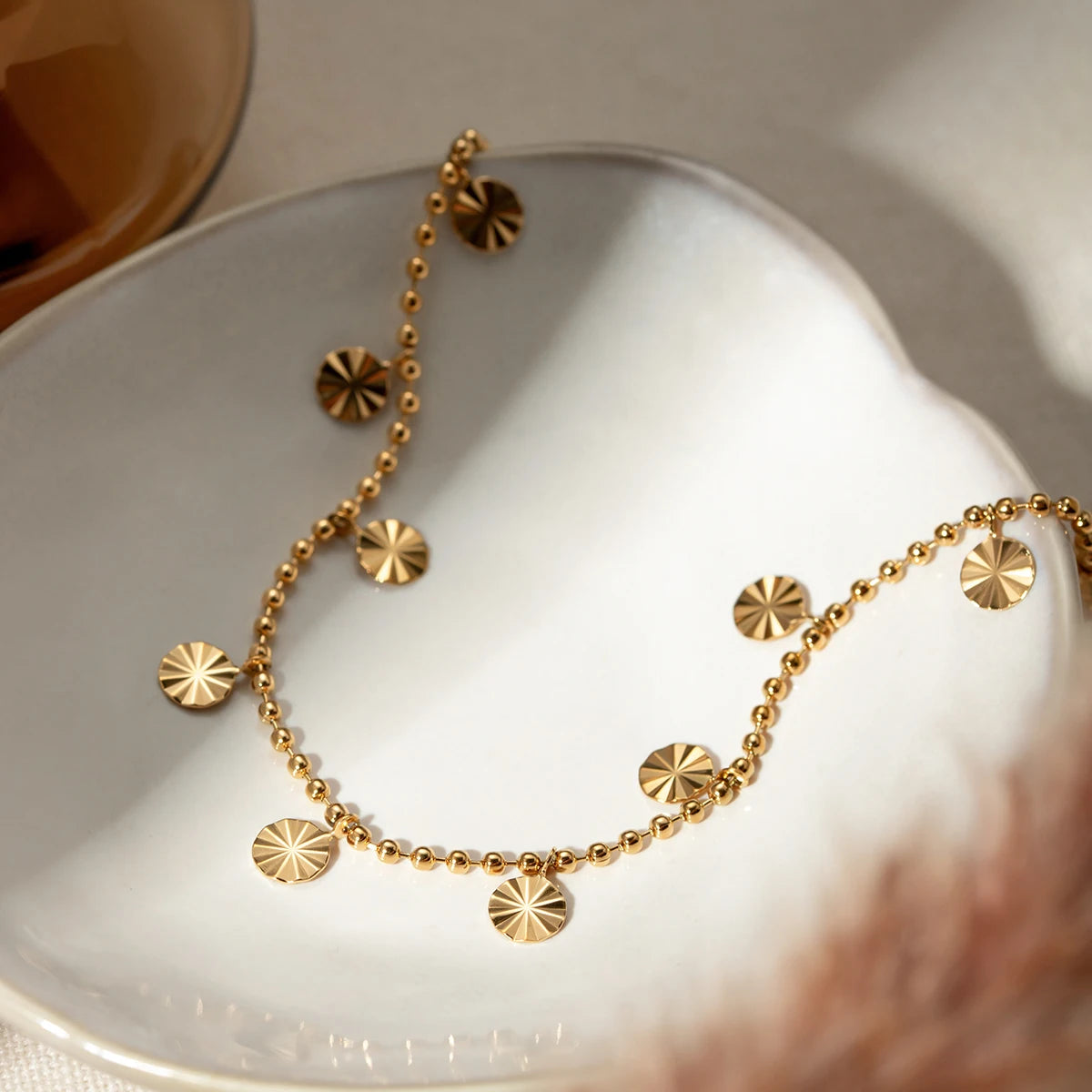 Petal Gold Anklet — 18K Plated Stainless Steel