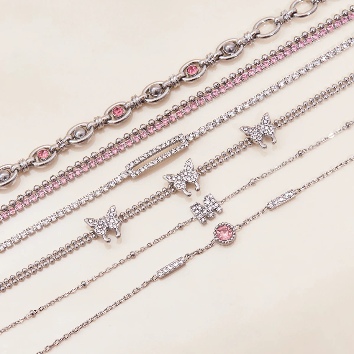 Zircon Chain Bracelet – 18K Gold Plated Stainless Steel