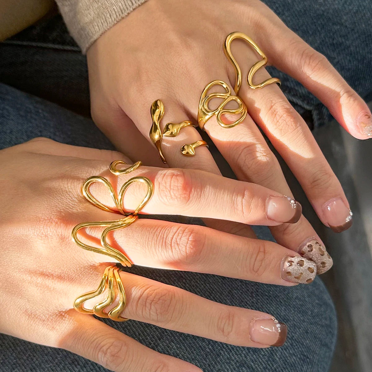 Liquid Gold Collection - Artisan Open Ring