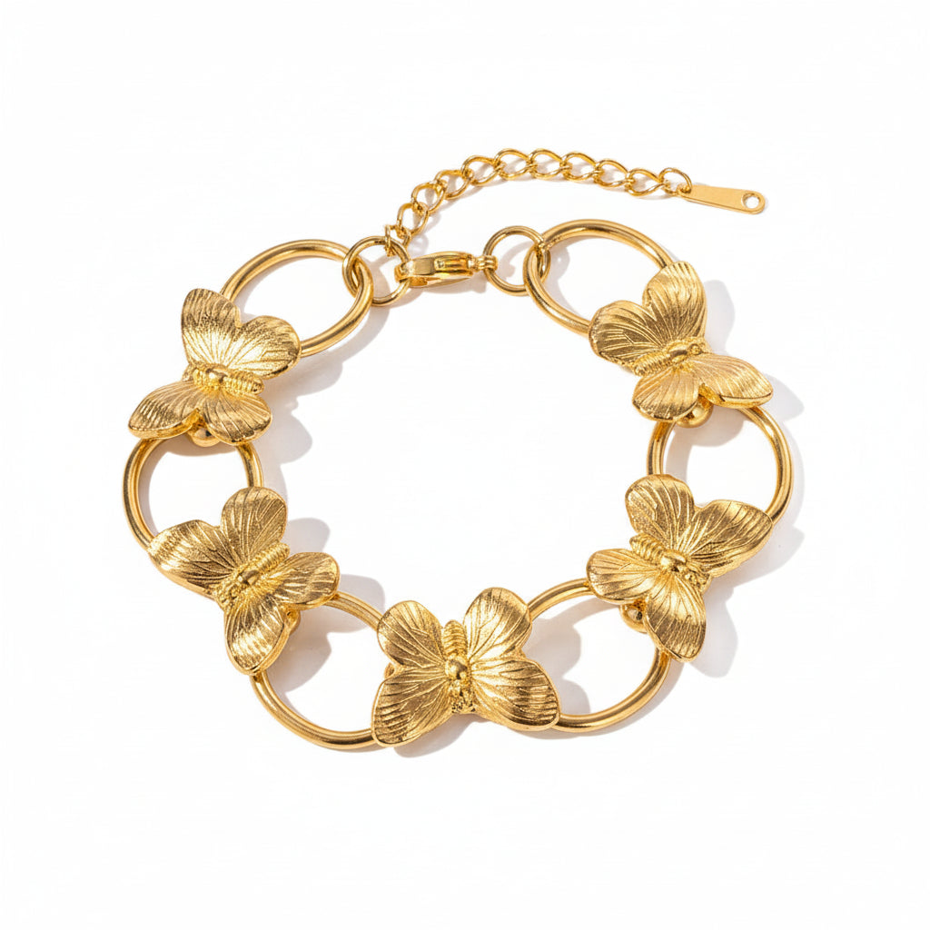Butterfly Collection - 18K Gold Plated Jewelry Set