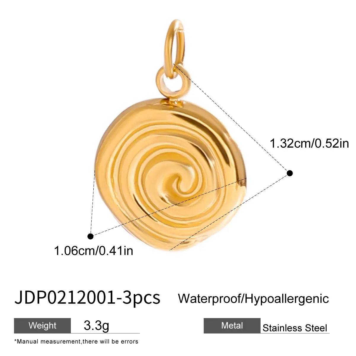 Zora Ocean Vacation 18K Gold Plated Stainless Steel Starfish Shell Pendant DIY Accessories Making Supplies for Necklace Bracelet