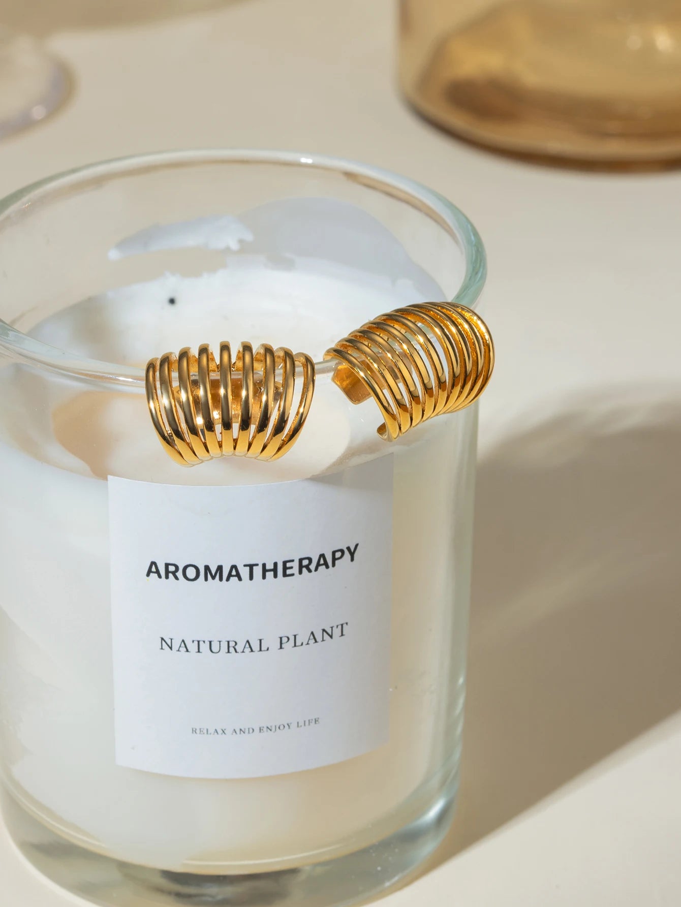 Spiral Ear Clips – 18K Gold Plated Stainless Steel