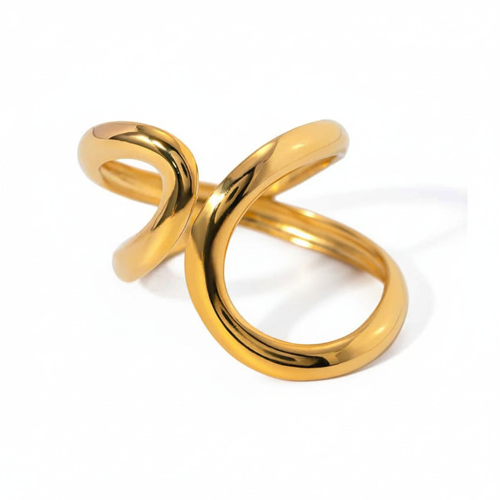 Signature Collection Open Ring - 18K Plated Stainless Steel