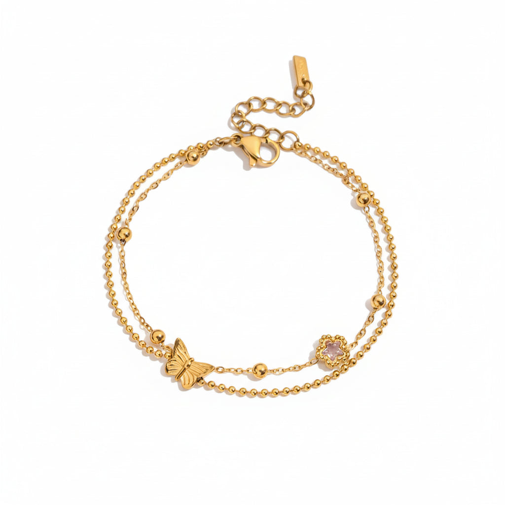 Delicate Charm Bracelet Collection - 18K Gold Plated