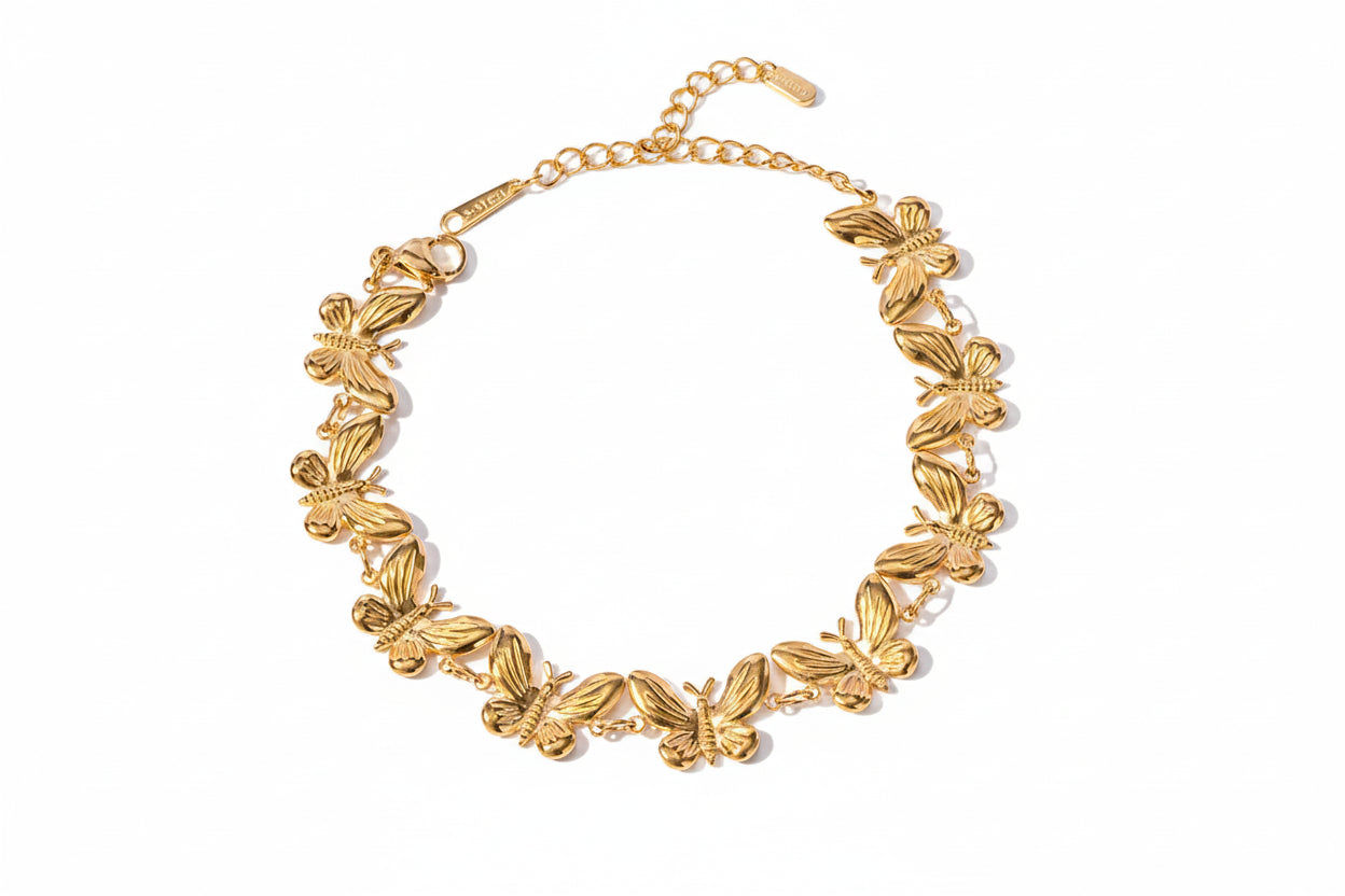 Butterfly Collection - 18K Gold Plated Jewelry Set