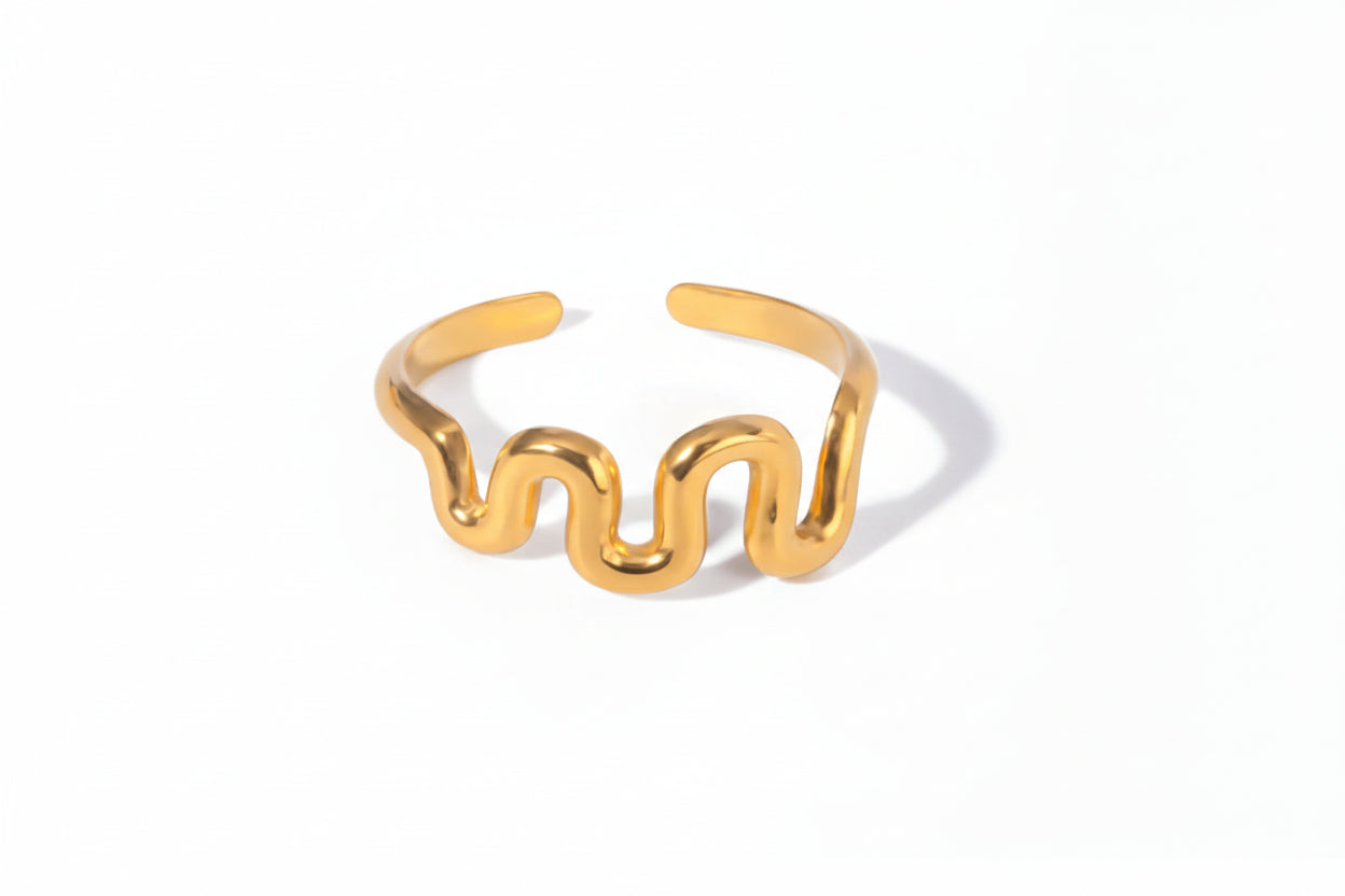 Signature Collection Open Ring - 18K Plated Stainless Steel