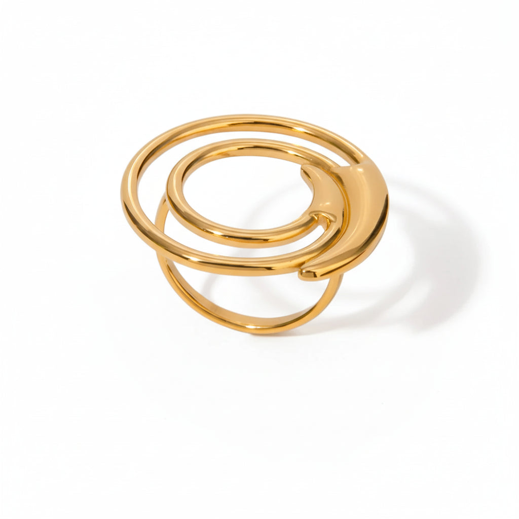 Signature Collection Open Ring - 18K Plated Stainless Steel