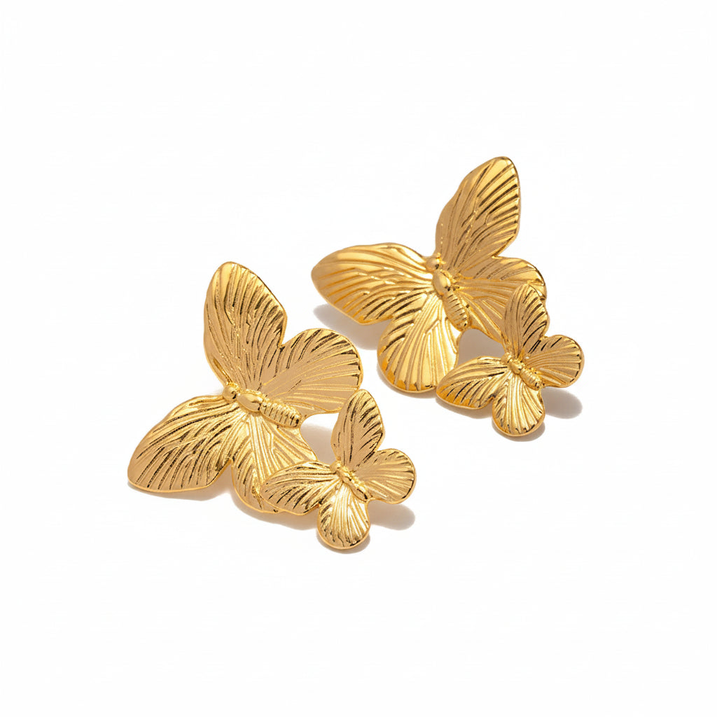 Butterfly Collection - 18K Gold Plated Jewelry Set