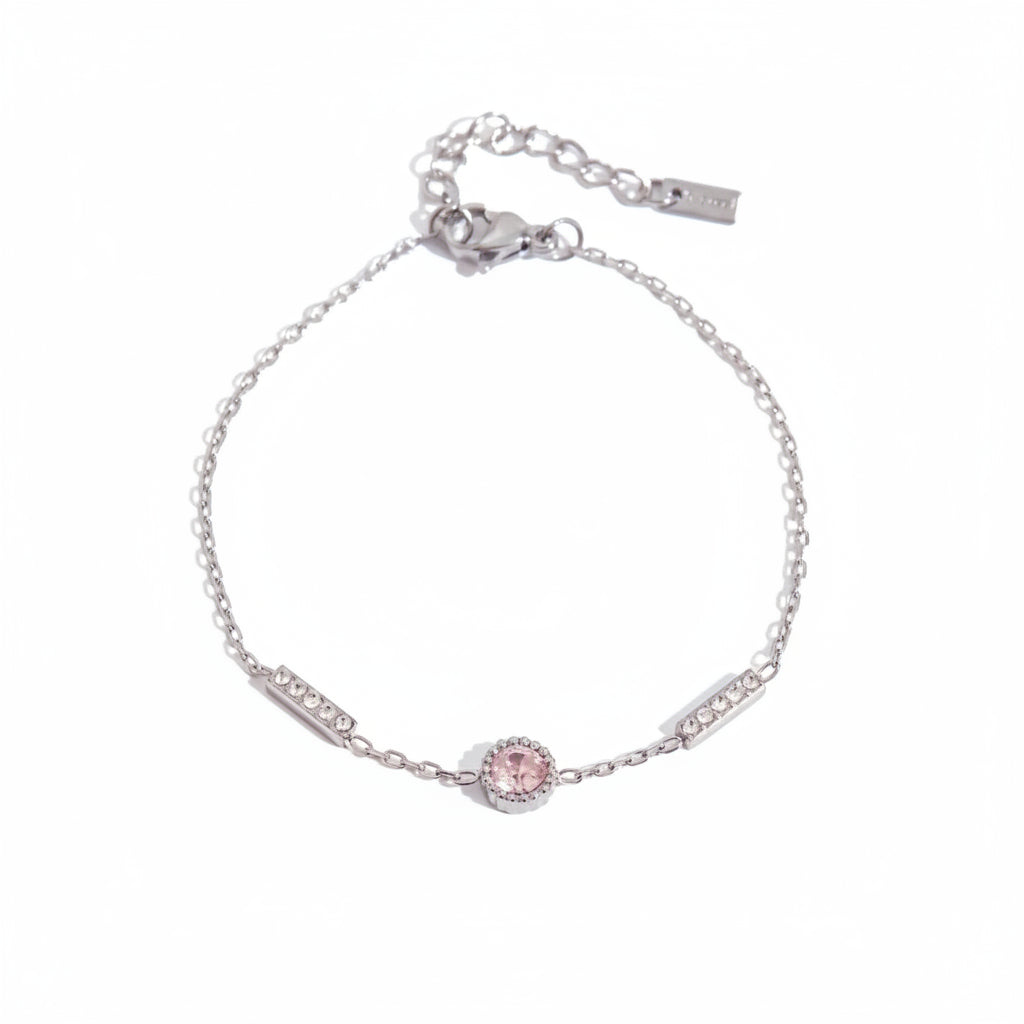 Zircon Chain Bracelet – 18K Gold Plated Stainless Steel