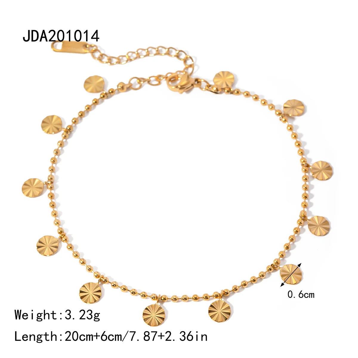 Petal Gold Anklet — 18K Plated Stainless Steel