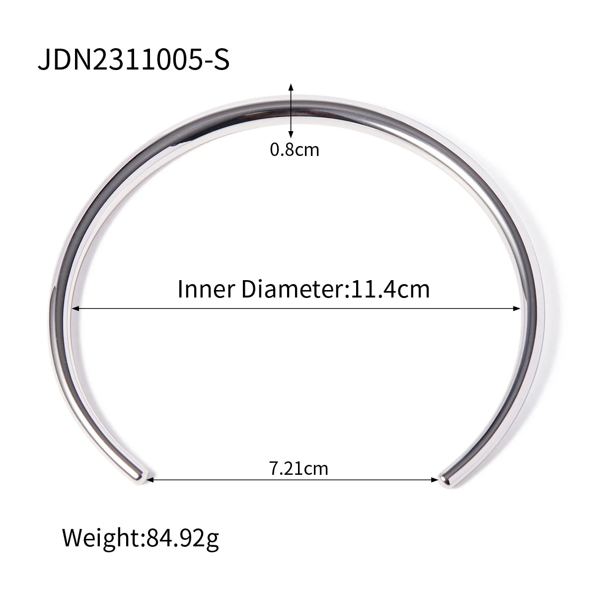 Smooth Collar Necklace – 18K Gold Plated Stainless Steel