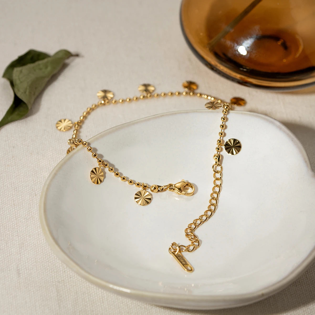 Petal Gold Anklet — 18K Plated Stainless Steel