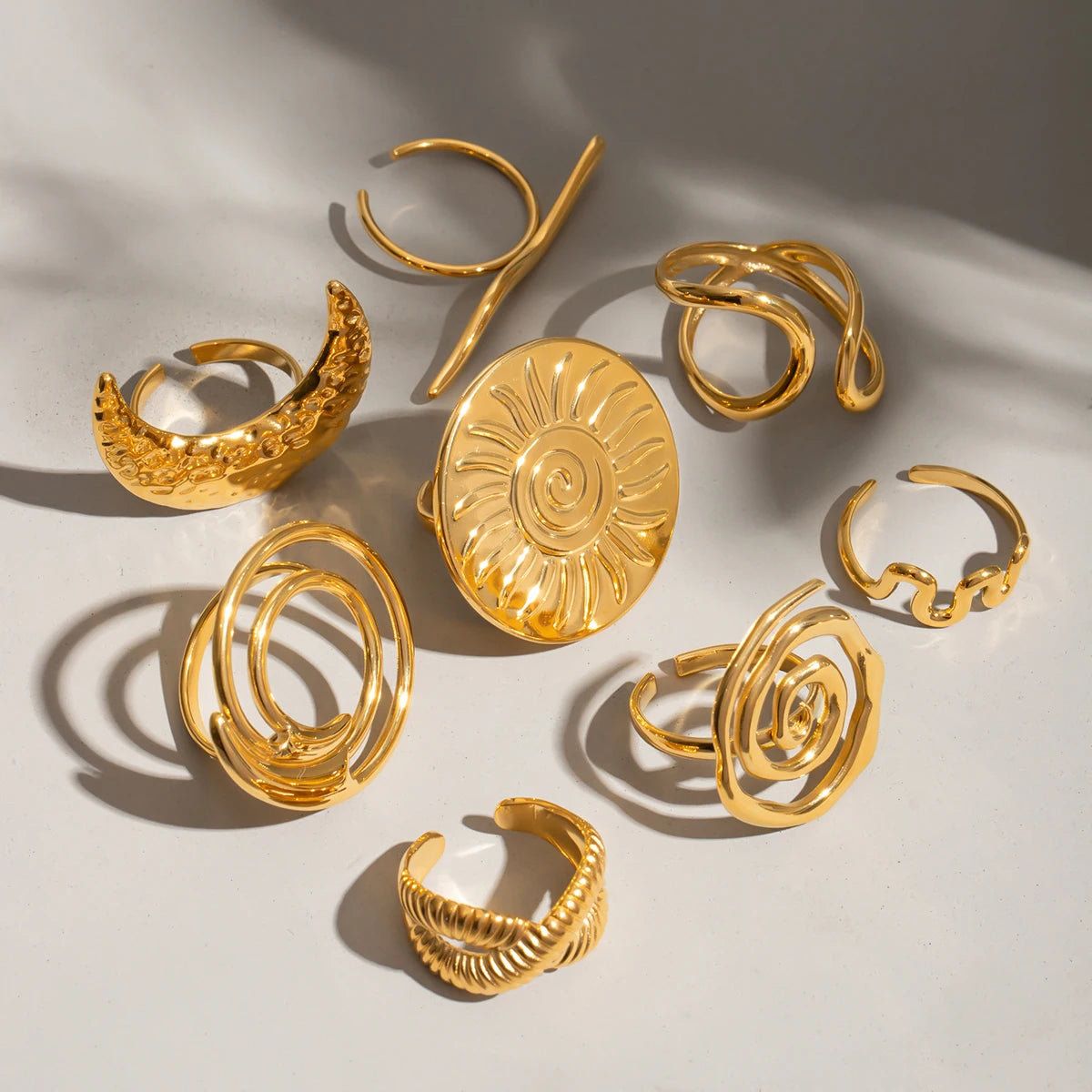 Signature Collection Open Ring - 18K Plated Stainless Steel