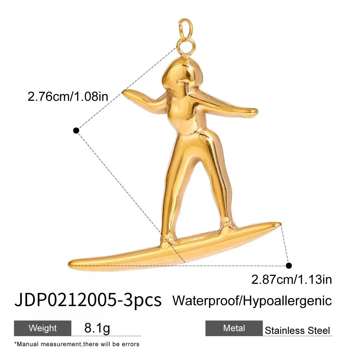 Zora Ocean Vacation 18K Gold Plated Stainless Steel Starfish Shell Pendant DIY Accessories Making Supplies for Necklace Bracelet