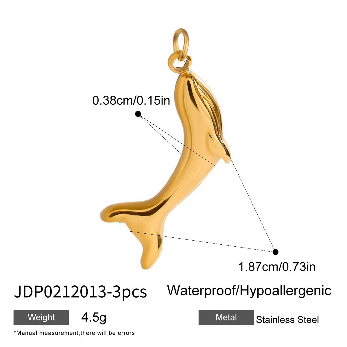 Zora Ocean Vacation 18K Gold Plated Stainless Steel Starfish Shell Pendant DIY Accessories Making Supplies for Necklace Bracelet