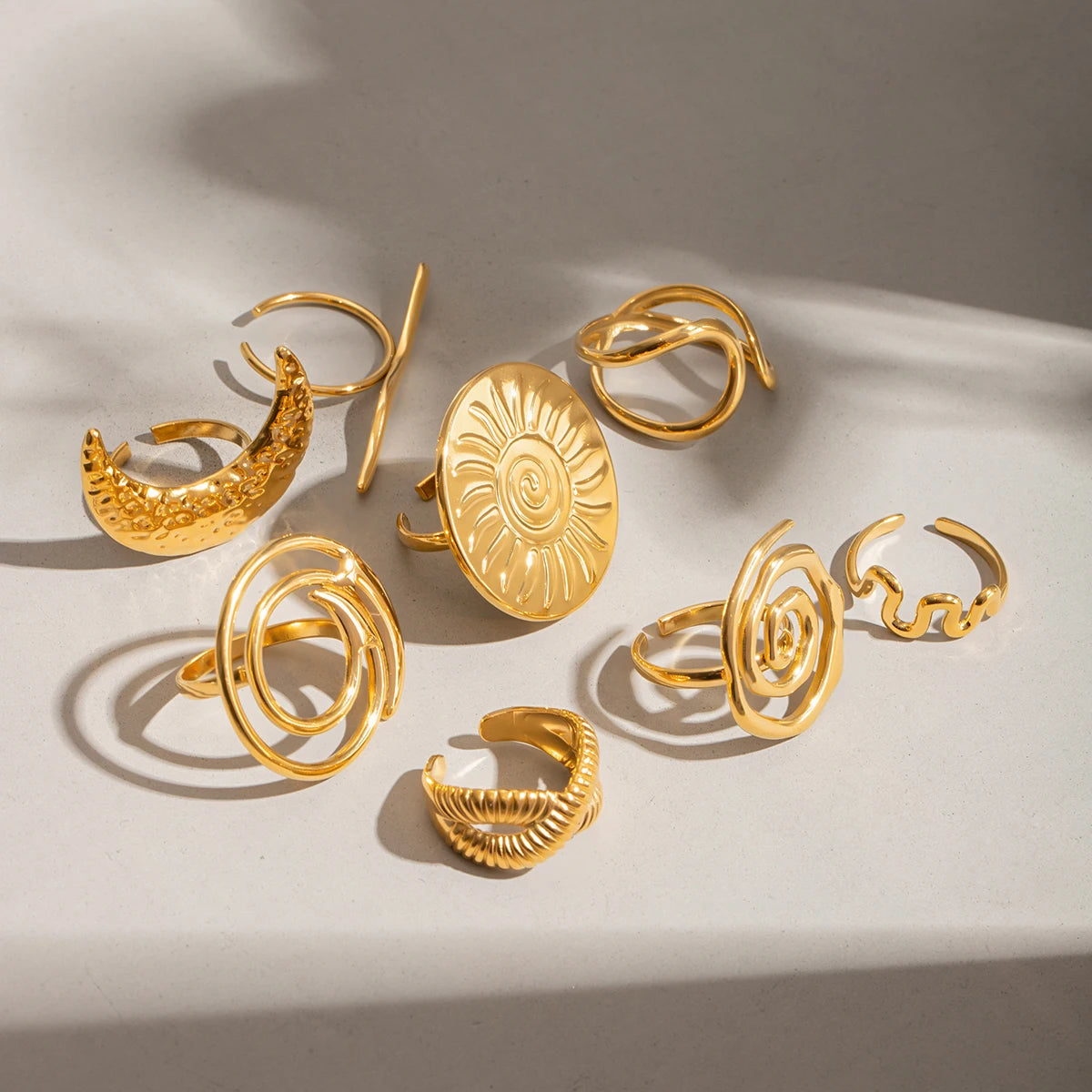 Signature Collection Open Ring - 18K Plated Stainless Steel